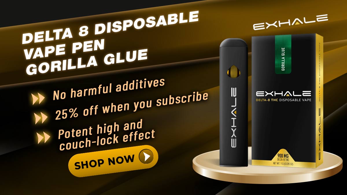 Delta 8 Disposable Vape Pen - Gorilla Glue