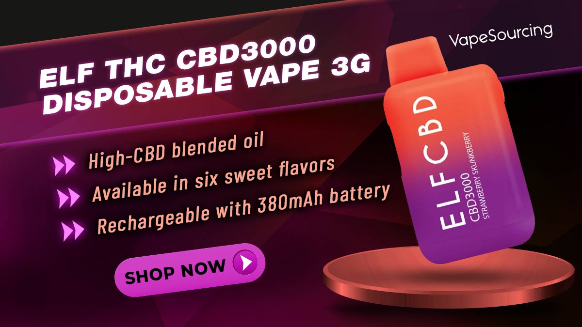 ELF THC CBD3000 Disposable Vape 3G